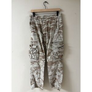 Vintage Women's Camo Baggy Cargo Pants Paco Sick Patches Y2K Vintage 90's W 29